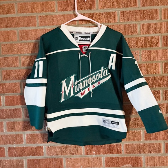 Reebok Other - Reebok Youth “Parise” #11 Green and White Jersey Size Small